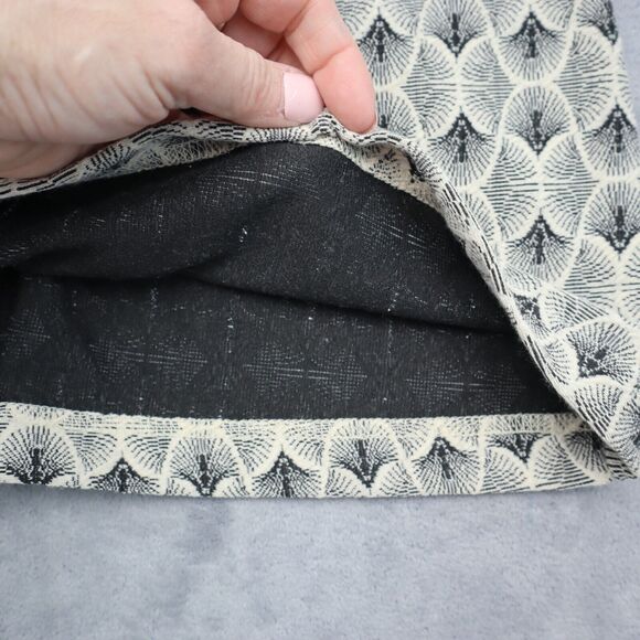 Sans Souci Skirt Womens M Black Flat Front Pockets Back Zip Above Knee A Line - Picture 11 of 16